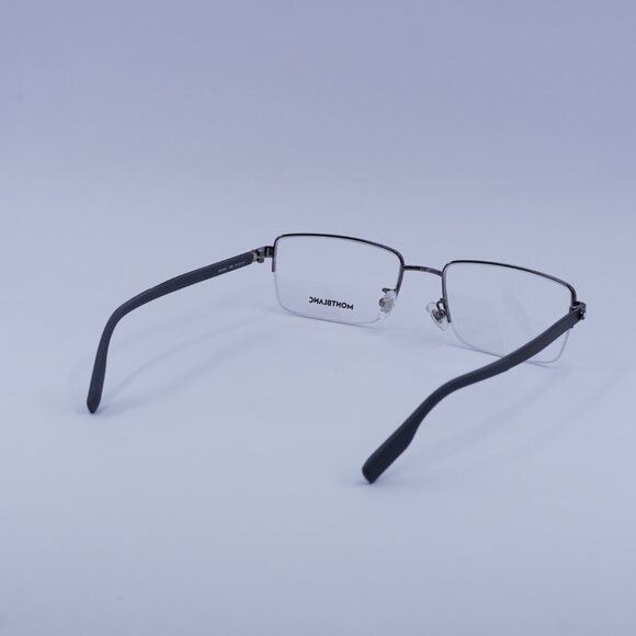 Montblanc Montblanc MB0188O 006 Eyeglasses Grey 57mm Rectangle Frame Size ONE SIZE - 4 Thumbnail