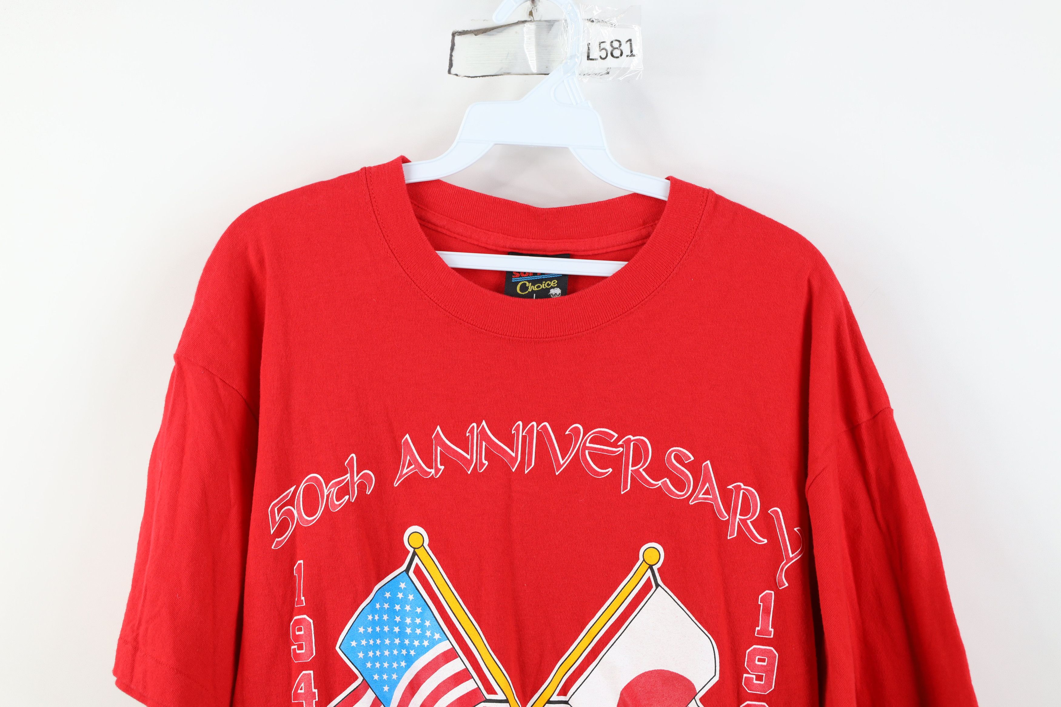 Vintage Vintage 90s 50th Anniversary Battle of Okinawa T-Shirt USA Size US L / EU 52-54 / 3 - 2 Thumbnail
