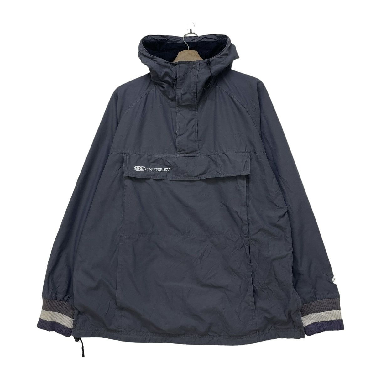 Canterbury of New Zealand 🔥Vintage Canterburry Anorak Rugby Jacket Size US M / EU 48-50 / 2 - 1 Thumbnail