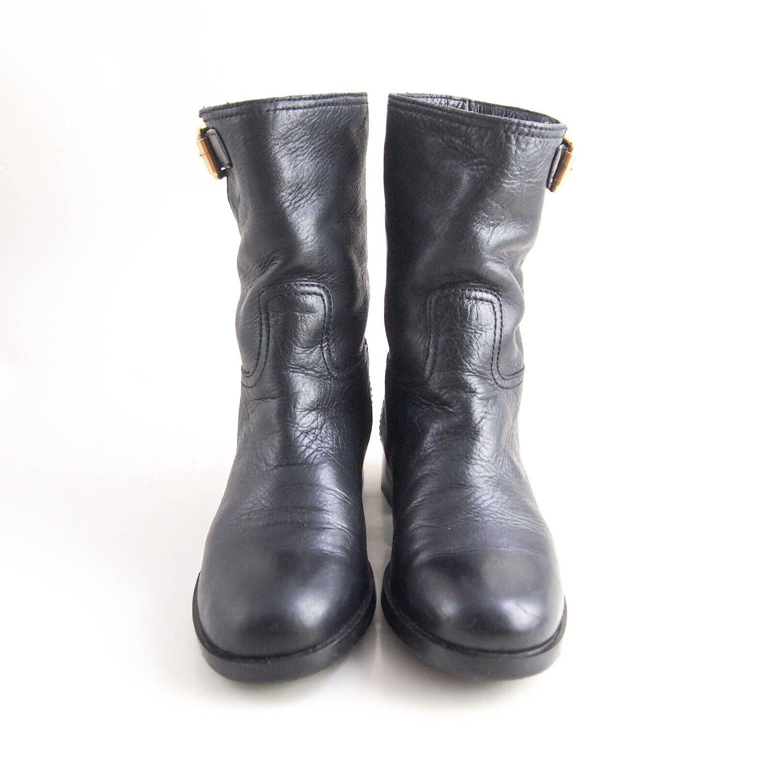 Prada Prada Ankle Boots Black Leather Size US 6.5 EU 36.5 Size US 6.5 / IT 36.5 - 3 Thumbnail