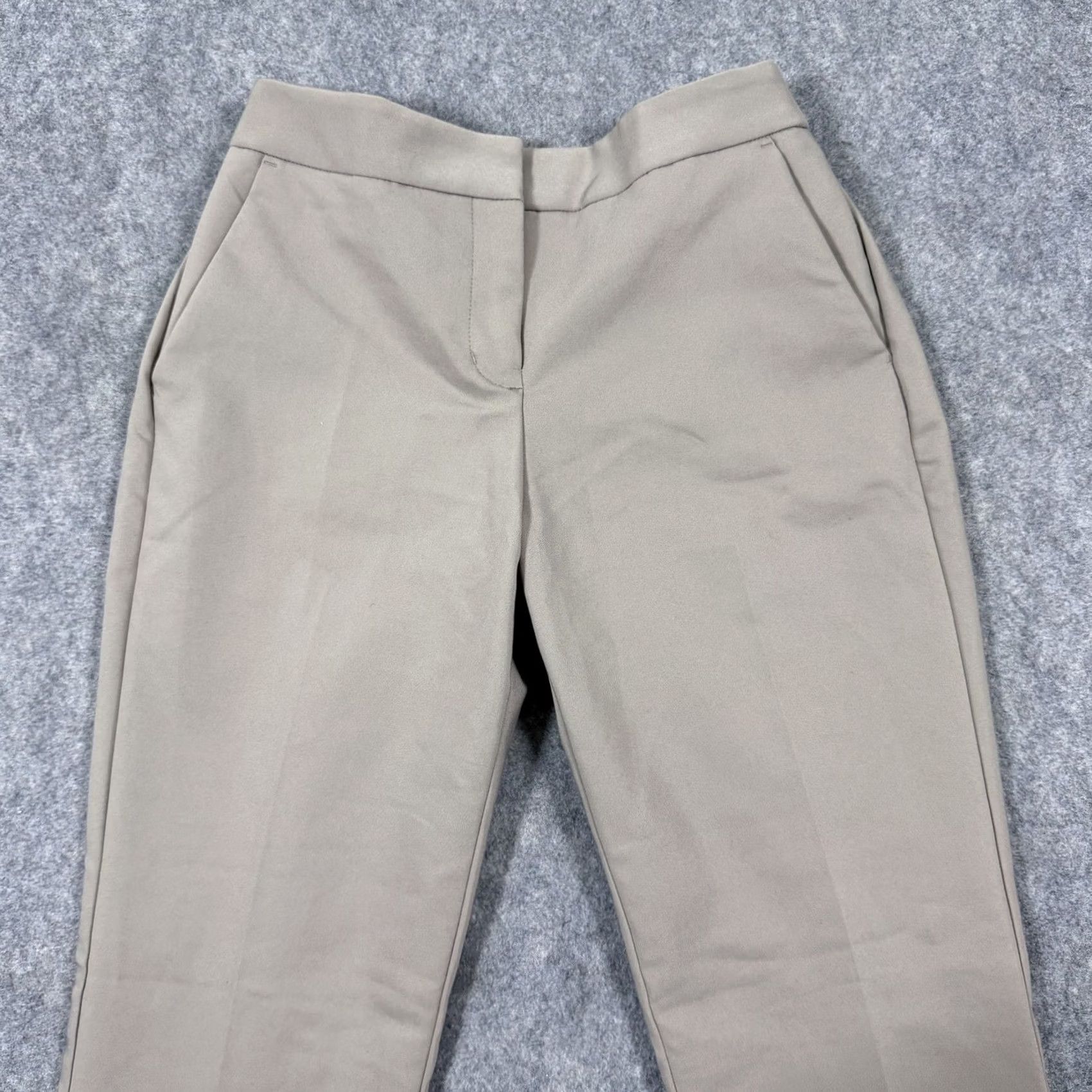 Express Express Columnist Mid Rise Pants Womens 0 Beige NWT Slim Bootcut Flat Front 26x27.5 Modern Dress Pants Size 25" / US 0 / IT 36 - 2 Thumbnail
