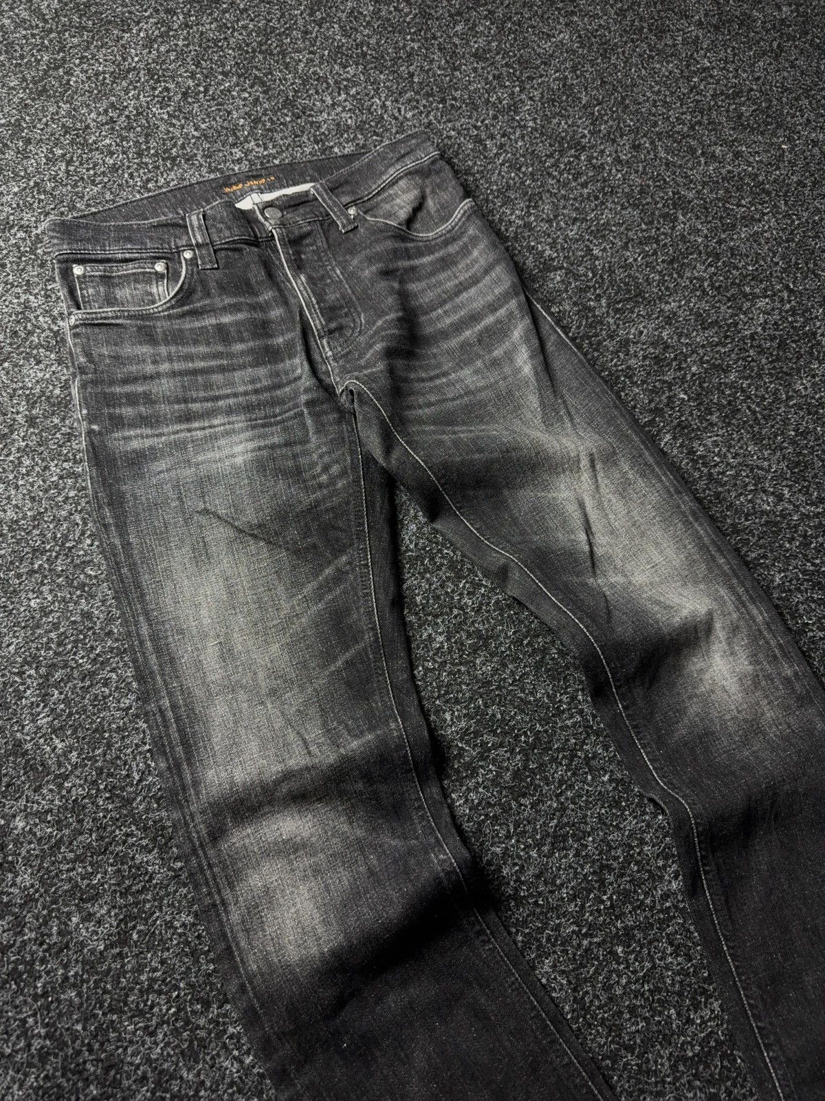 Nudie Jeans Luxury 00s Nudie Jeans Co Black Organic Denim Slim Fit Size US 30 / EU 46 - 5 Thumbnail