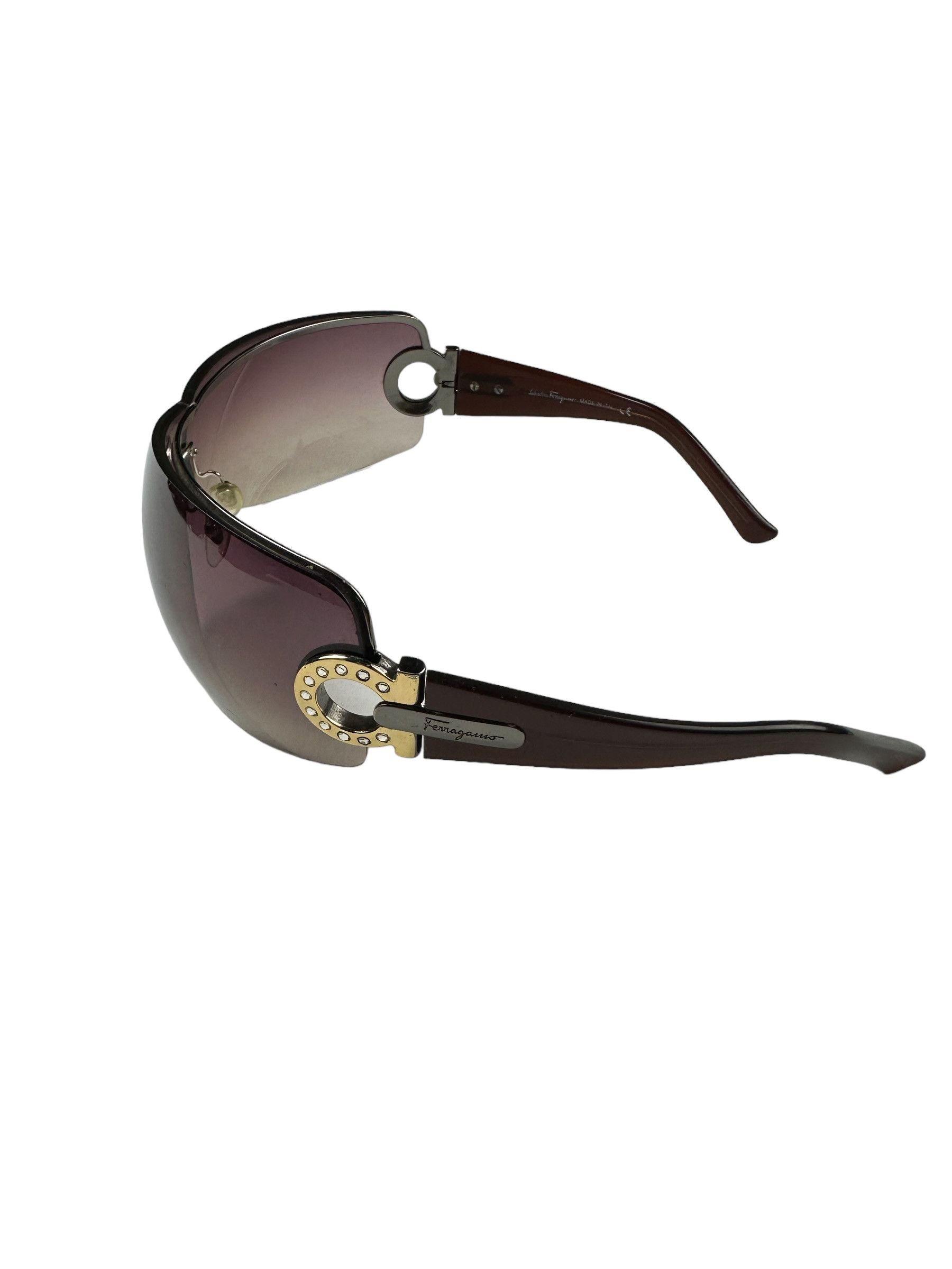 Salvatore Ferragamo Salvatore Ferragamo mask sunglasses Size ONE SIZE - 3 Thumbnail