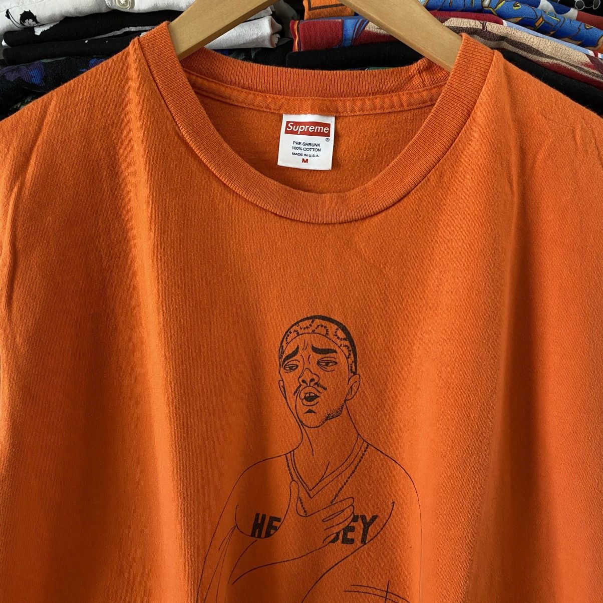 Rap Tees Supreme Prodigy T-Shirt Orange 2018 Size US M / EU 48-50 / 2 - 2 Thumbnail