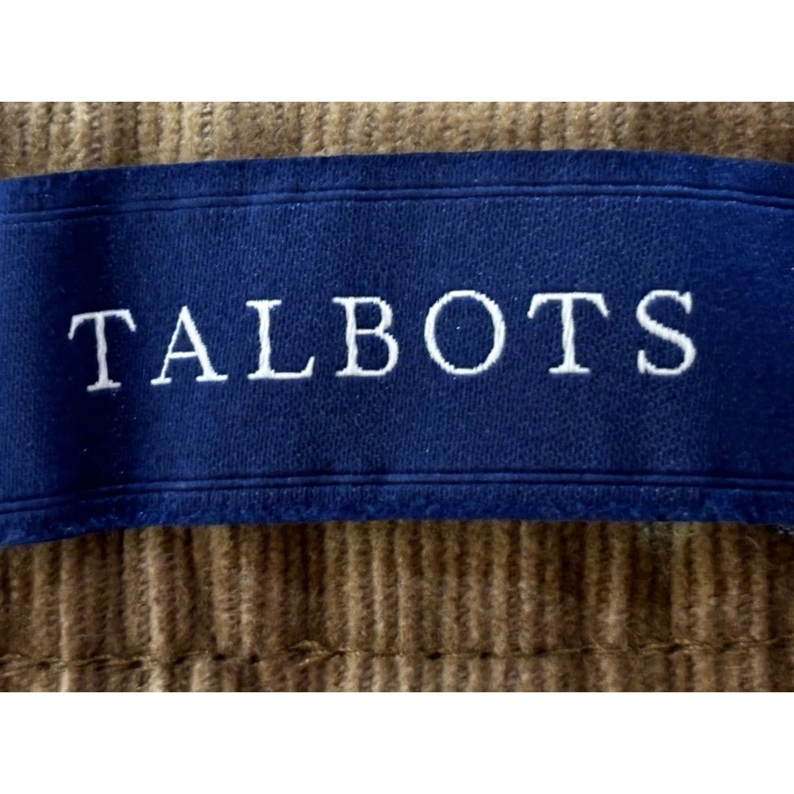 Talbots NEW! Talbots High Waist Straight Leg Corduroy Pants 24W Plus Light Brown Women’s Size 42" / US 20 - 5 Thumbnail