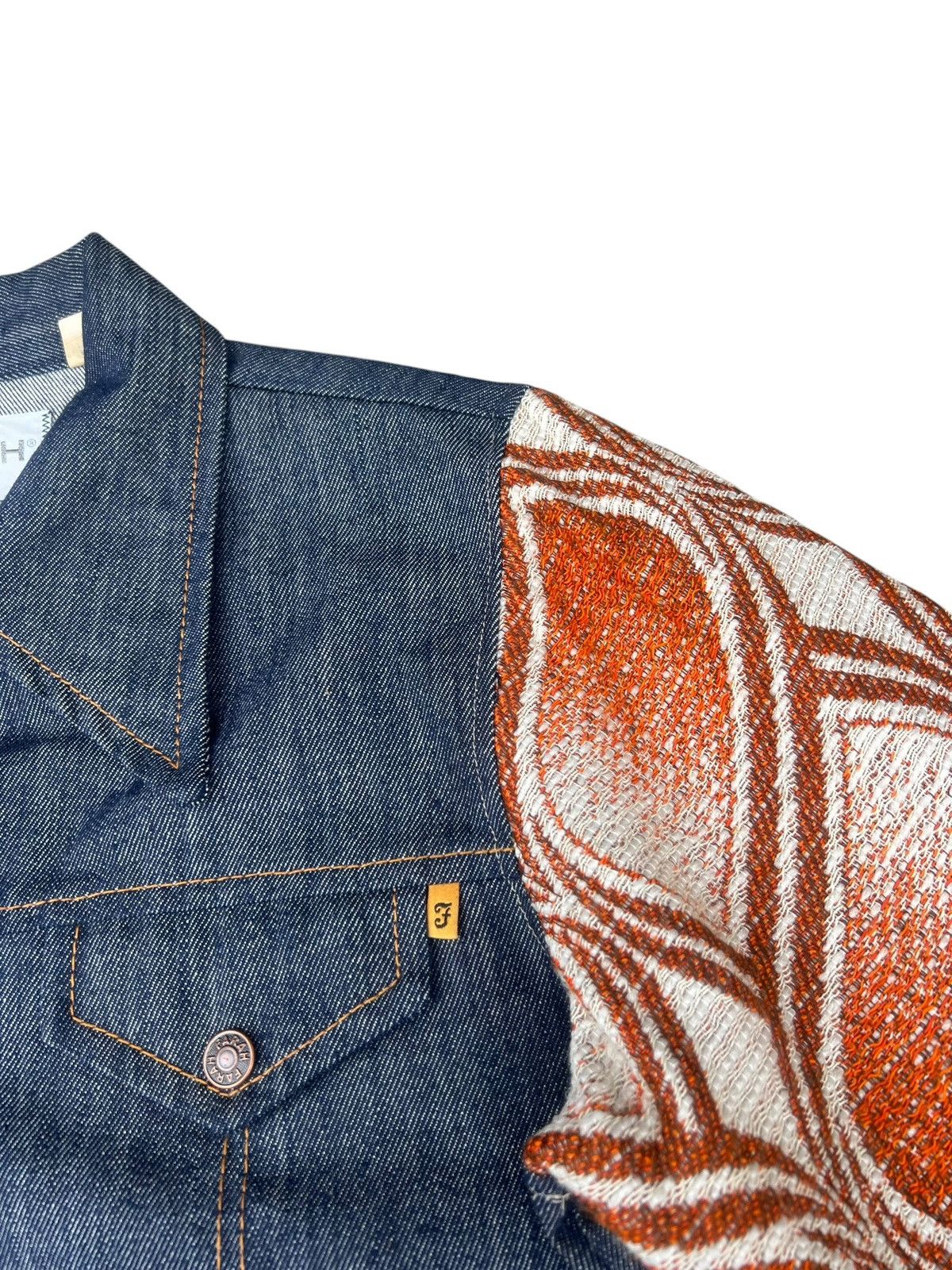 Farah Vintage 70s FARAH Hybrid Denim Trucker Cropped Jacket Size US S / EU 44-46 / 1 - 11 Thumbnail