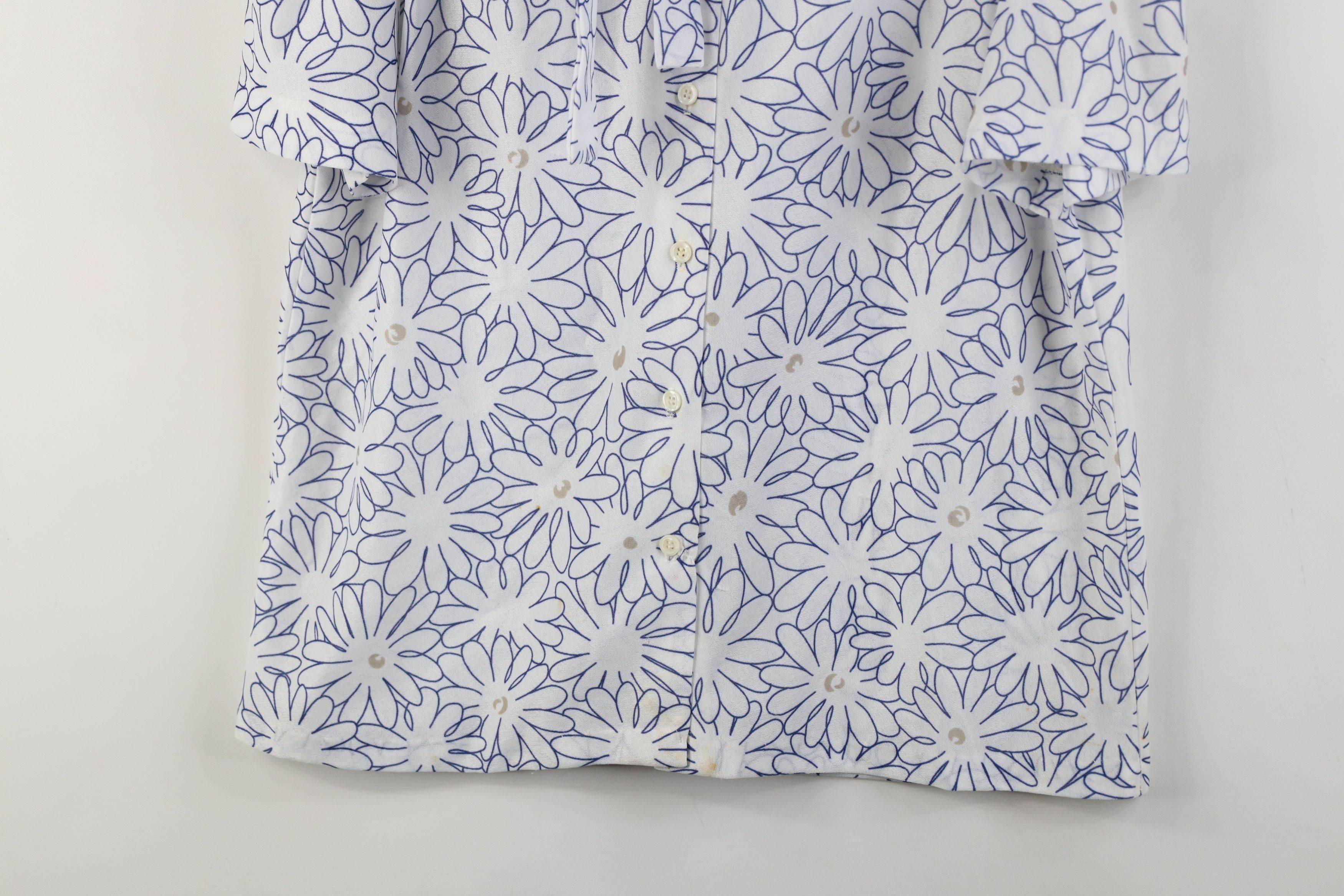 Vintage Vintage 70s Mid Century Modern MCM Knit Button Shirt USA Size L / US 10 / IT 46 - 3 Thumbnail