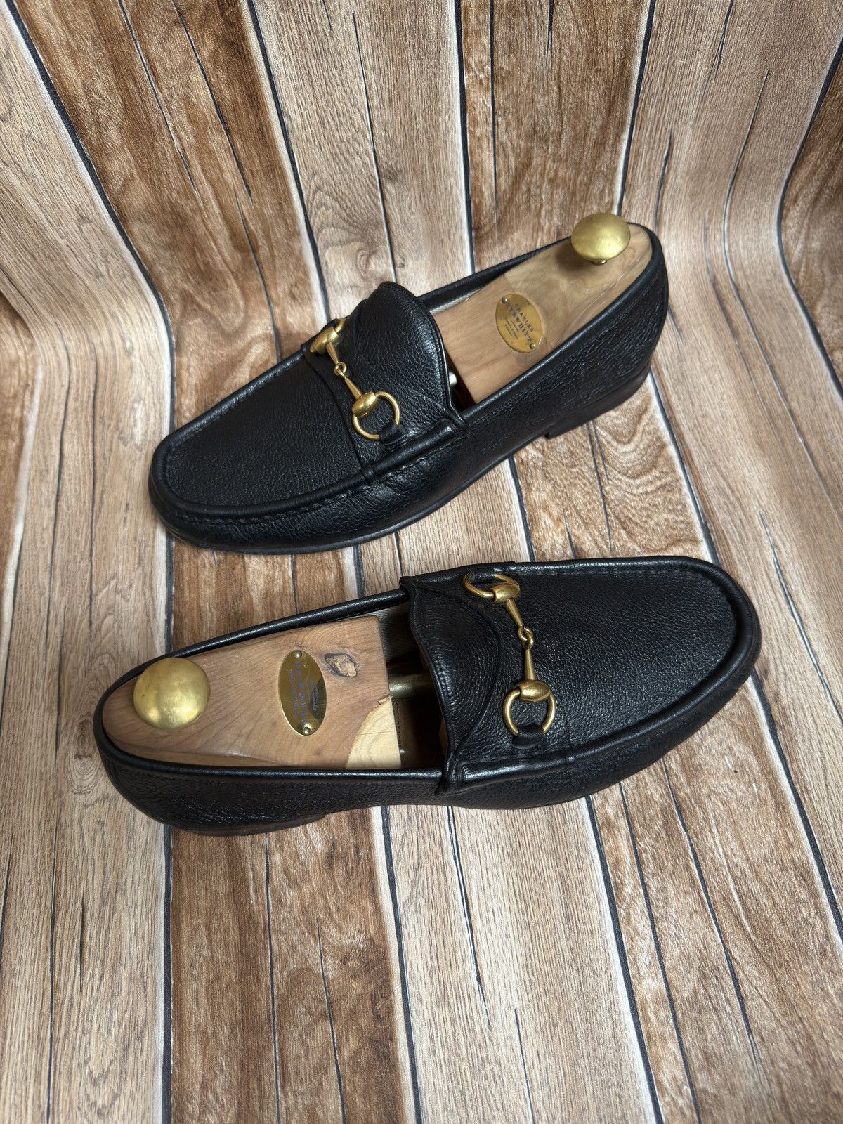 Gucci × Vintage 1953 horsebit grain loafers Size US 8 / EU 41 - 6 Thumbnail