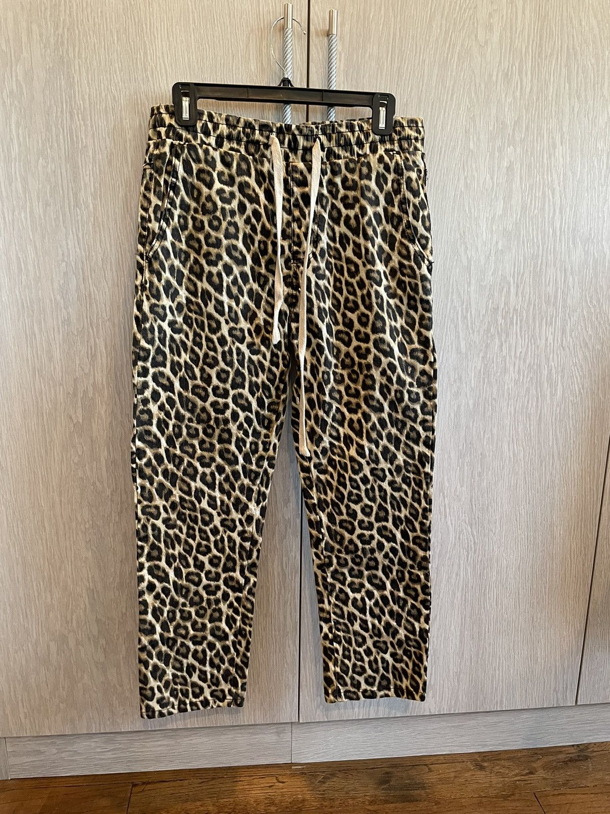 Vintage Leopard Print Pants Size US 30 / EU 46 - 1 Thumbnail