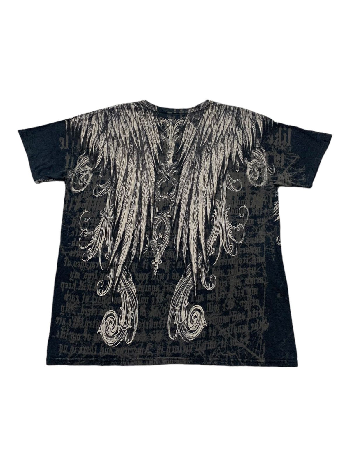 Affliction × Hysteric Glamour × If Six Was Nine Apprime Crazy Goth Poems Affliction style Y2k Tshirt Size US L / EU 52-54 / 3 - 2 Thumbnail