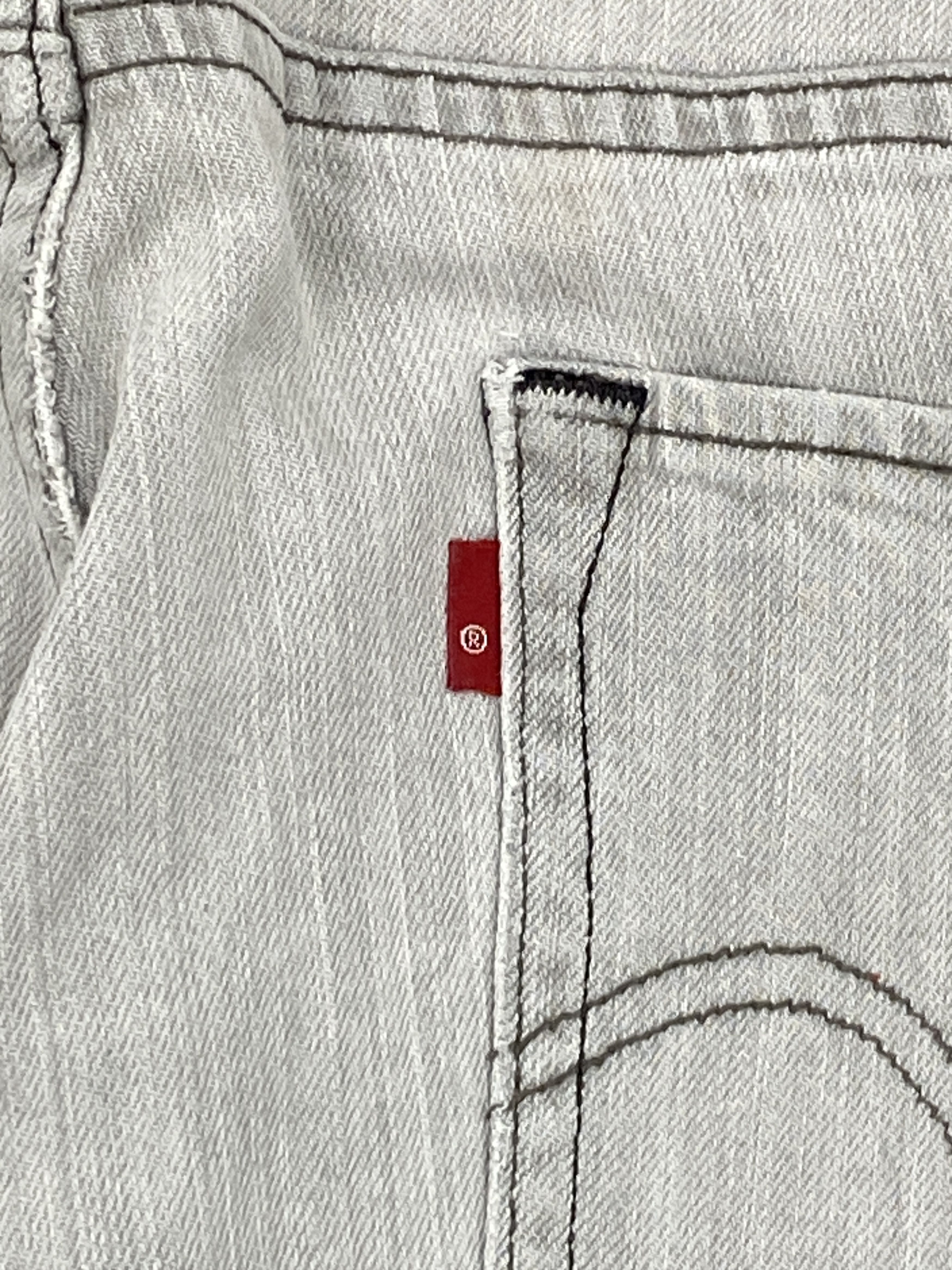 Levi's × Vintage Vintage Levis 511 Skinny Grey Jeans DP2342 Size US 34 / EU 50 - 6 Thumbnail