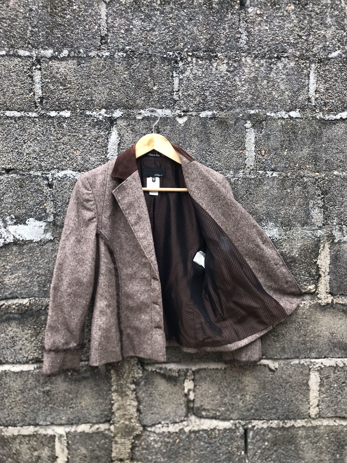 Les Copains 💥Luxury Les Copains Leather Collar Jacket Size M / US 6-8 / IT 42-44 - 7 Thumbnail