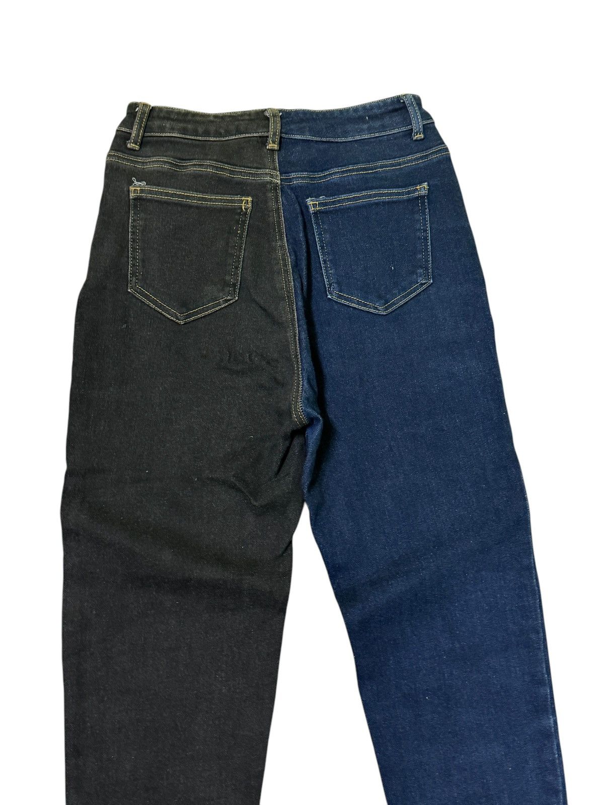 Designer × Japanese Brand SKINNY STRETCHED MONATRW RECONSTRUCTED DISTRESSED DENIM Size 24" / US 00 / IT 34 - 9 Thumbnail