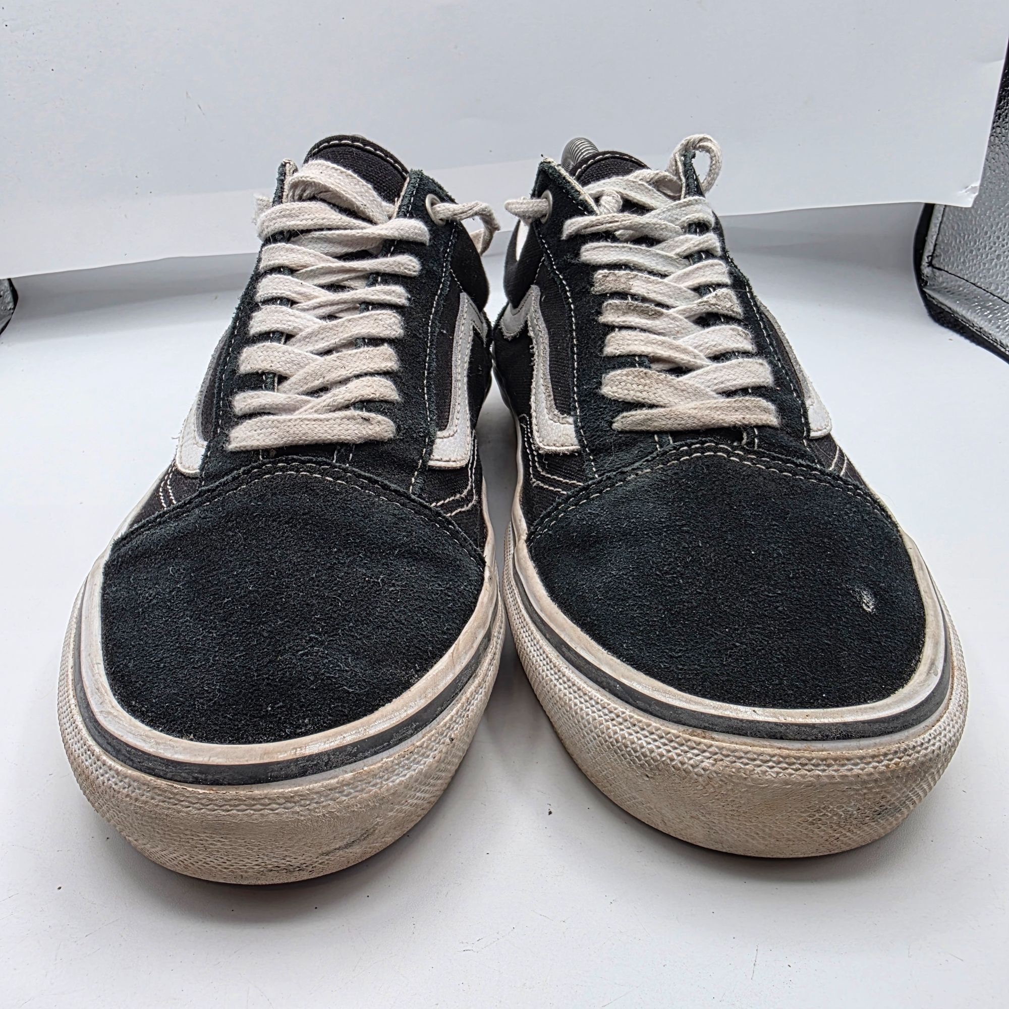 Vans Vans Old Skool Mens Size 10 Black White Shoes Skate Casual W Size US 10 / EU 43 - 2 Thumbnail