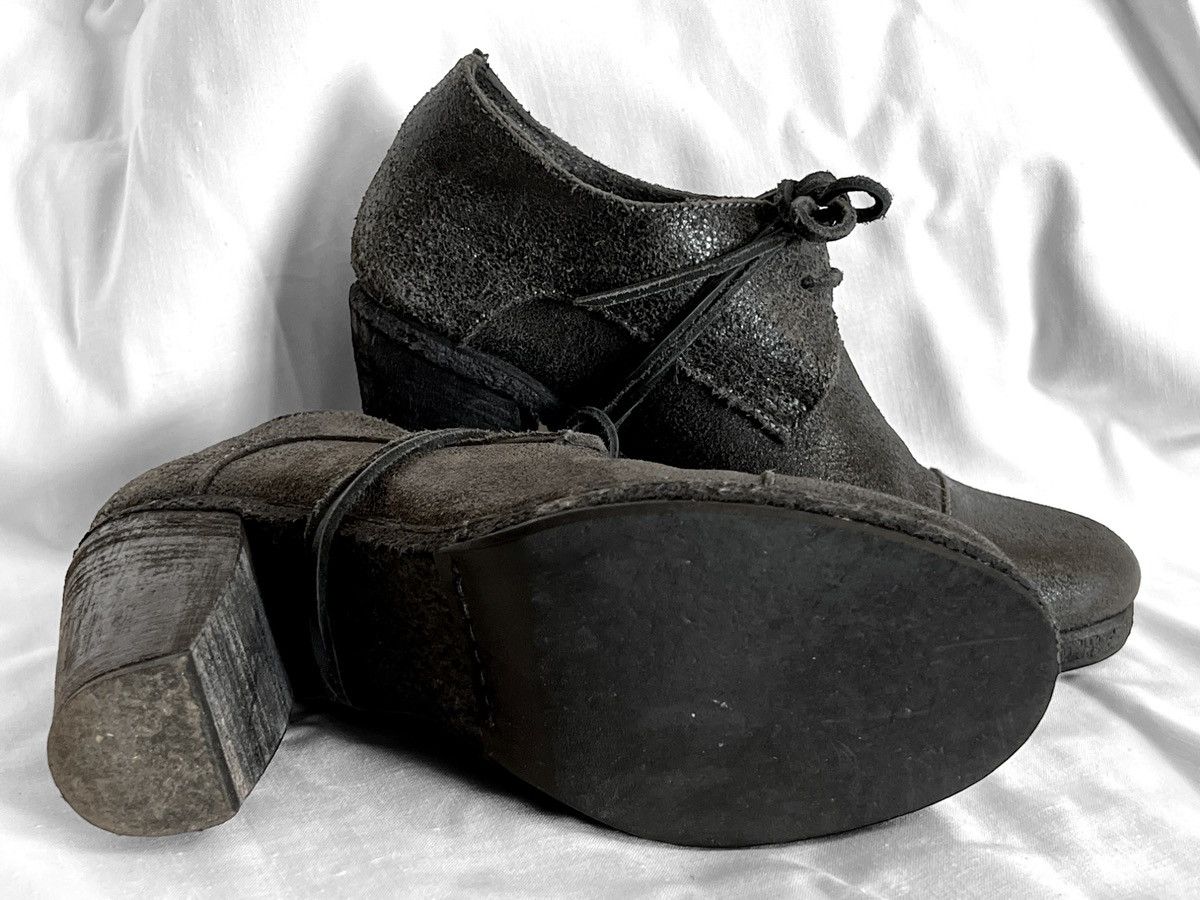 10sei0otto Stunning Artisanal 10sei0otto Anthracite Horse Leather Boots Size US 8 / IT 38 - 9 Thumbnail
