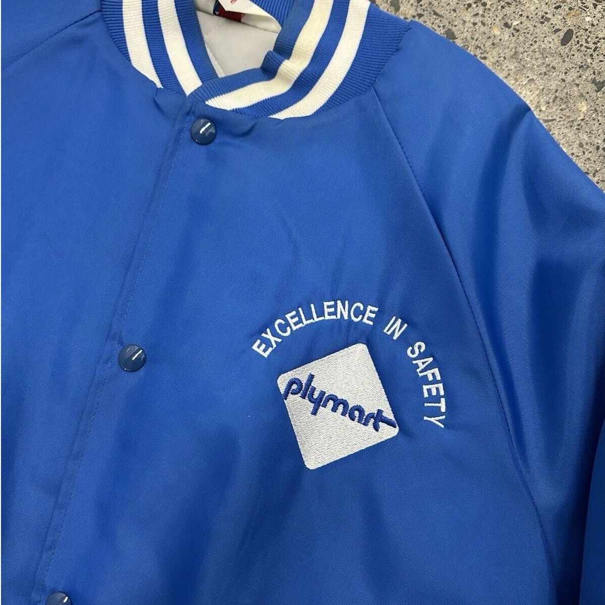 Vintage Vintage West Ark Lightweight Blue Bomber Jacket Size XL Size US XL / EU 56 / 4 - 2 Thumbnail