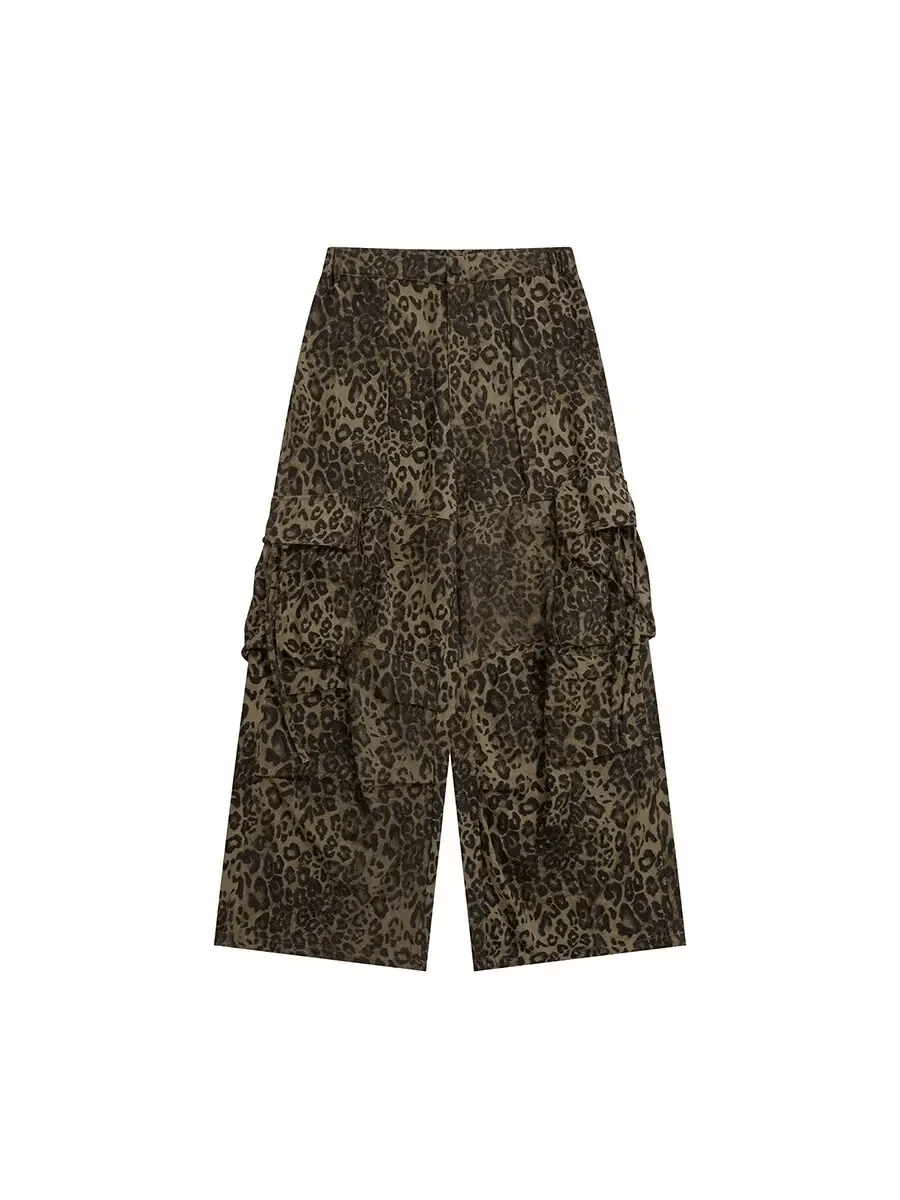 Japanese Brand × Vintage baggy leopard print paratrooper work casual pants Size US 32 / EU 48 - 10 Thumbnail