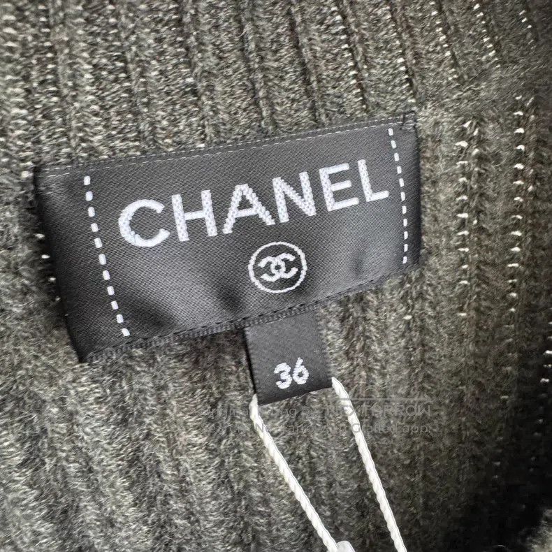 Chanel Chanel 24A carbon gray knitted cardigan coat Size XS / US 0-2 / IT 36-38 - 3 Thumbnail