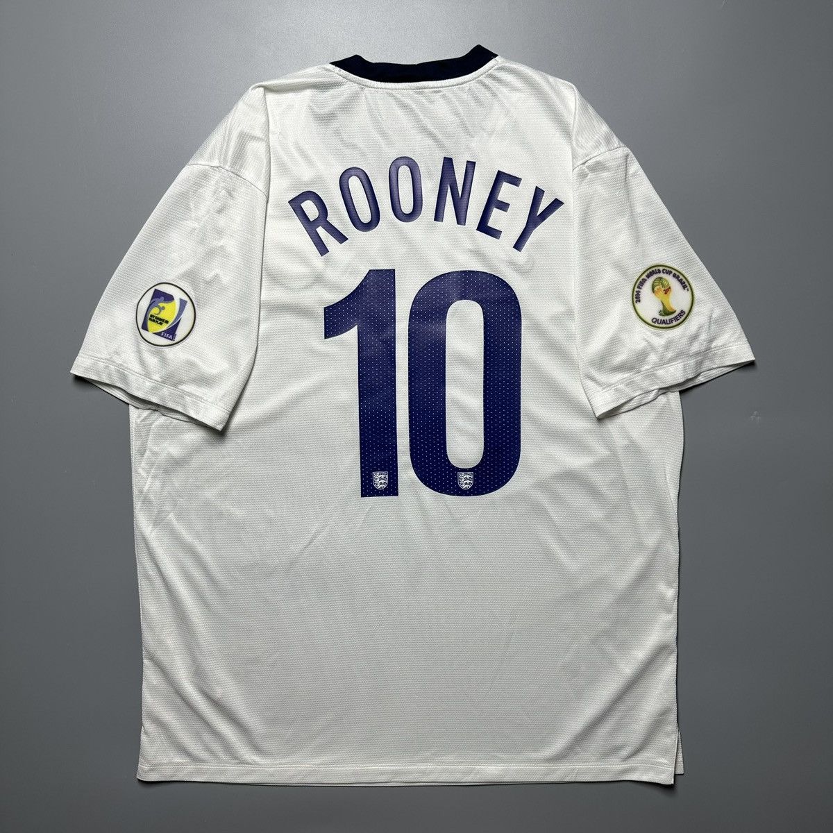 Nike ENGLAND NIKE 2013 WORLD CUP QUALIFIERS JERSEY #10 ROONEY Size US XL / EU 56 / 4 - 1 Thumbnail