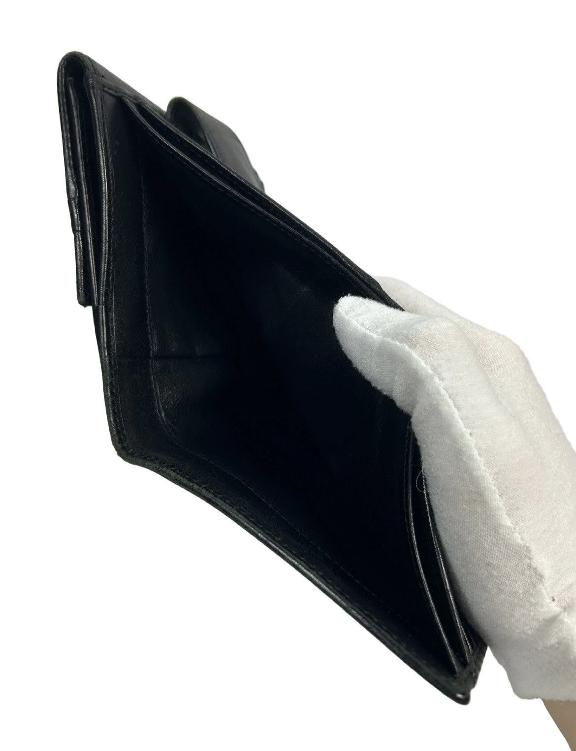 Gucci Gucci GG Black Leather Bifold Wallet Size ONE SIZE - 4 Thumbnail