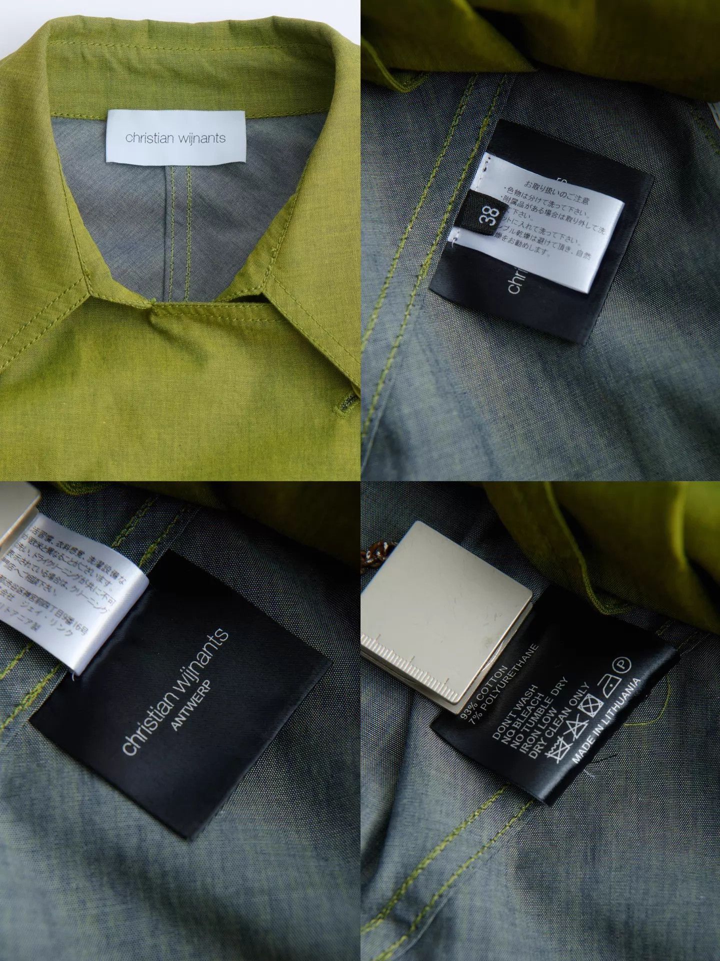 Christian Wijnants Christian Wijnants moss green boxy short jacket Size XS / US 0-2 / IT 36-38 - 9 Thumbnail