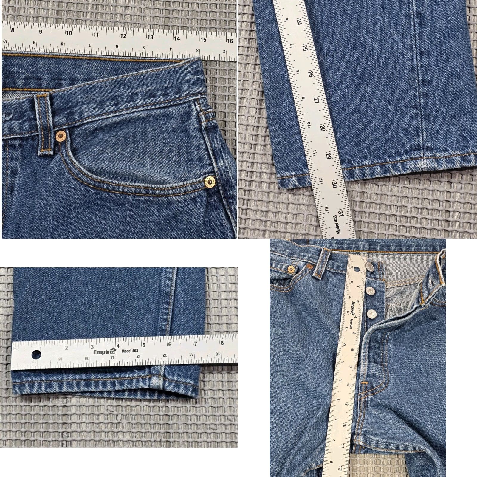 Levi's VINTAGE Levi's 501 Jeans Womens 30x30 Blue Denim Button Fly 80s 90s Regular Women Jeans Size 30" / US 8 / IT 44 - 9 Thumbnail