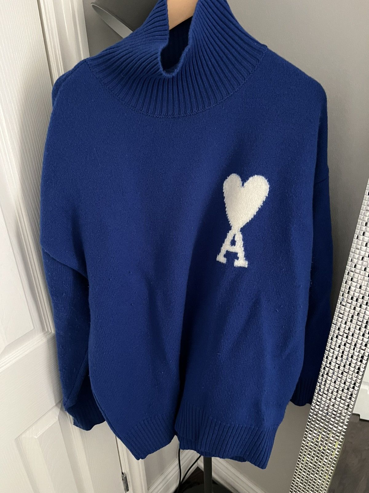 AMI Ami royal blue turtleneck sweater Size US L / EU 52-54 / 3 - 1 Thumbnail