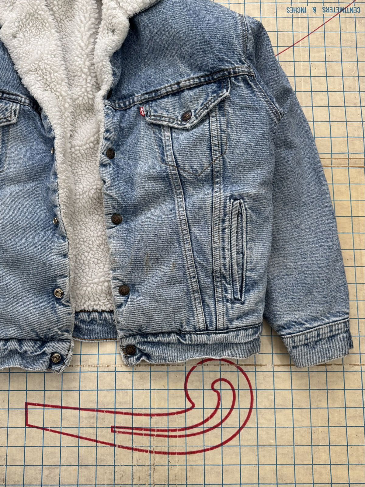 Levi's Vintage Levi’s 80’s Sherpa Lined Denim Jacket Mens Small Size US S / EU 44-46 / 1 - 3 Thumbnail