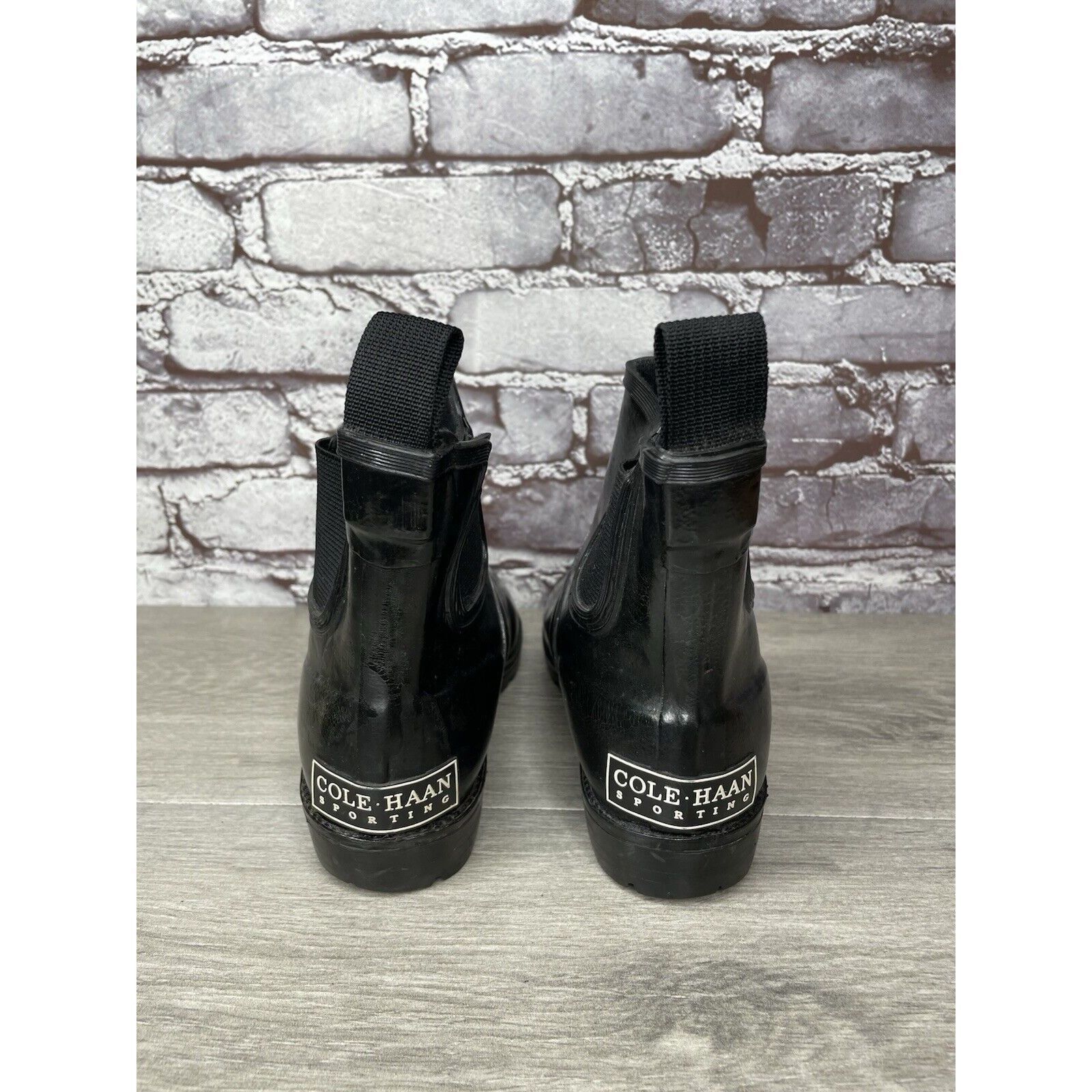 Cole Haan Cole Haan Sporting Black Rubber Pull On Chelsea Ankle Rain B Size US 6 / IT 36 - 4 Thumbnail
