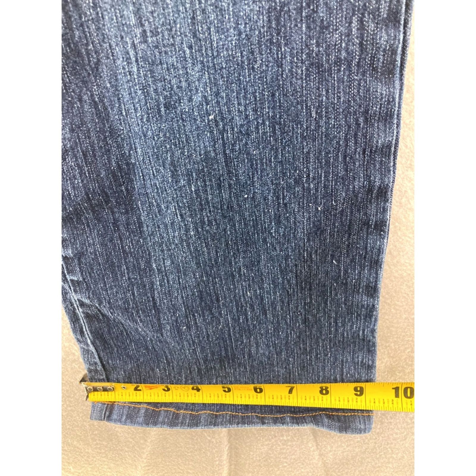 Vintage Goddess Jeans Womens 11/12 Blue Denim Wash Straight Leg 5-Pocket Regular Rise Denim Shirt Size 32" / US 10 / IT 46 - 6 Thumbnail