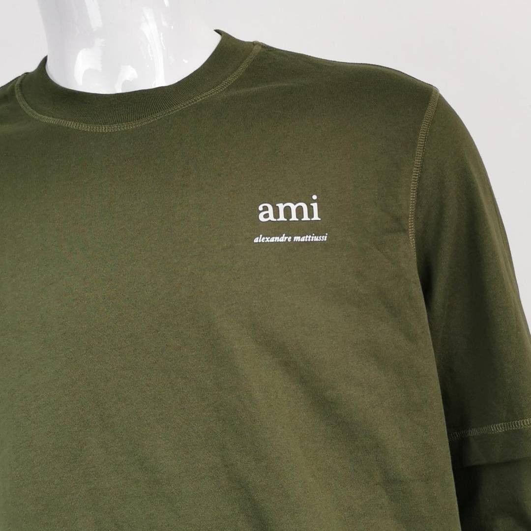 AMI Ami Alexandre Mattiussi Men's Green Sweater XL Size US XL / EU 56 / 4 - 1 Thumbnail
