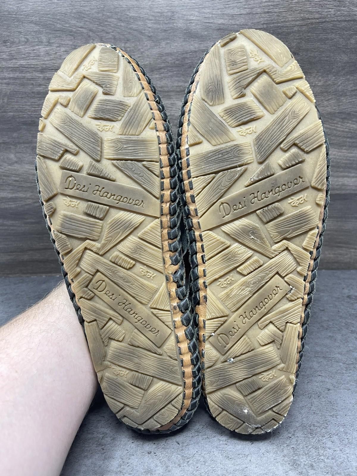 Other Desi Hangover Handmade Leather Slip On Shoes Mens Size 10 Size US 10 / EU 43 - 8 Thumbnail