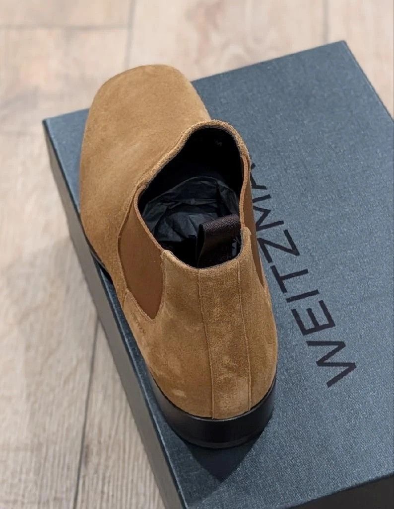 Stuart Weitzman Stuart Weitzman Adwin Suede Chelsea Boots Tan 44 US 11 Size US 11 / EU 44 - 4 Thumbnail
