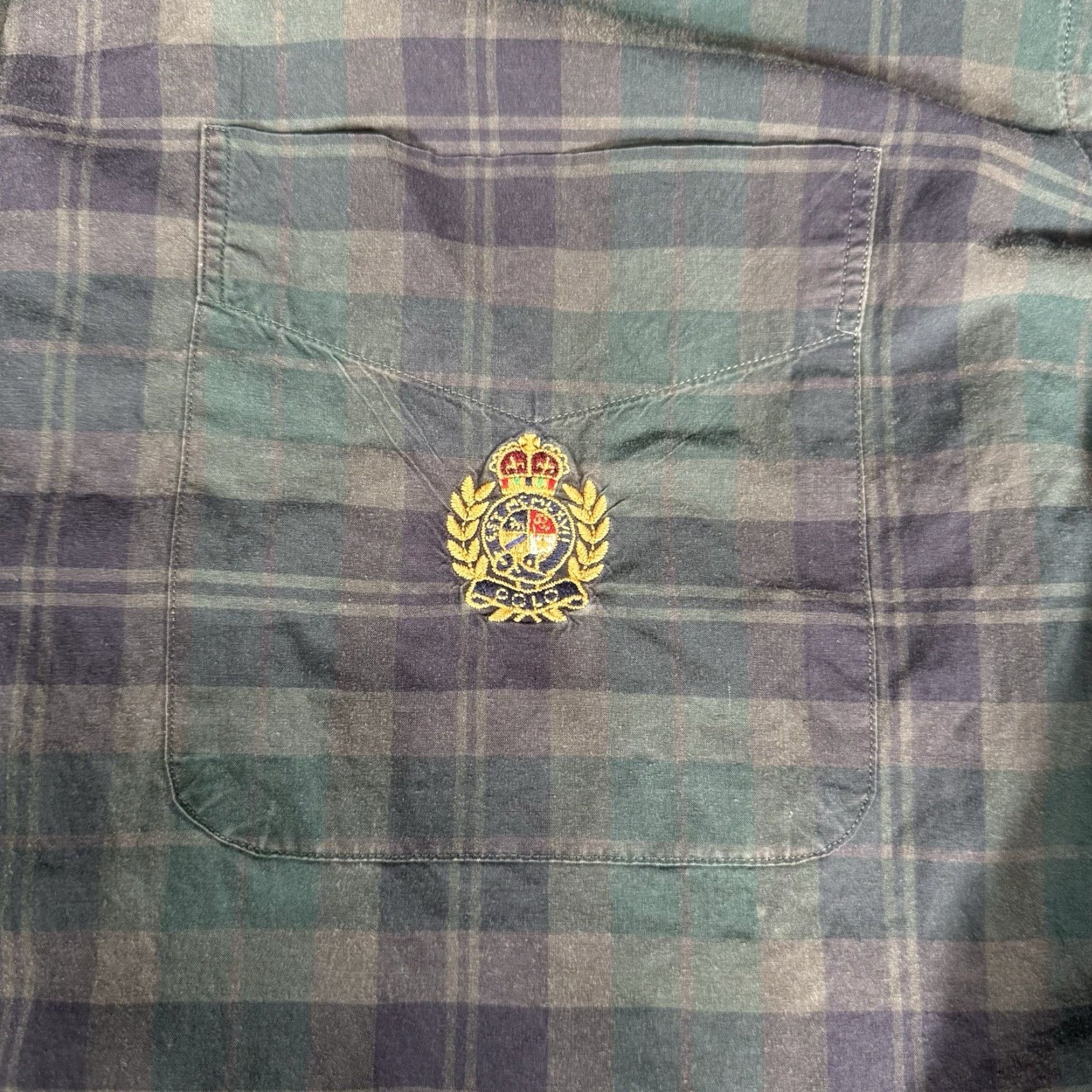 Polo Ralph Lauren VINTAGE Polo Ralph Lauren Shirt Plaid Button-Down XL Blue Mens Classic 90s Preppy Logo Crest Size US XL / EU 56 / 4 - 3 Thumbnail