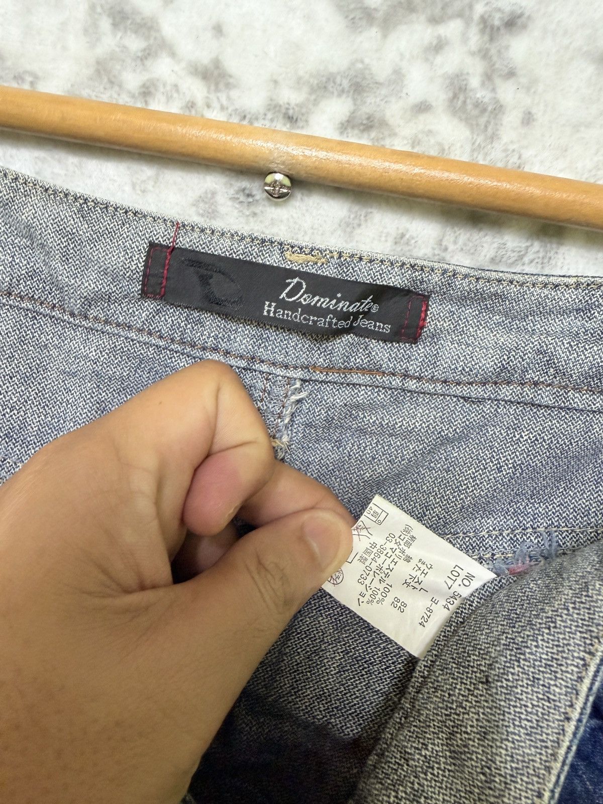 Japanese Brand Vintage Dominate Double Waist Floral Accent Straight Jeans Size US 32 / EU 48 - 15 Thumbnail