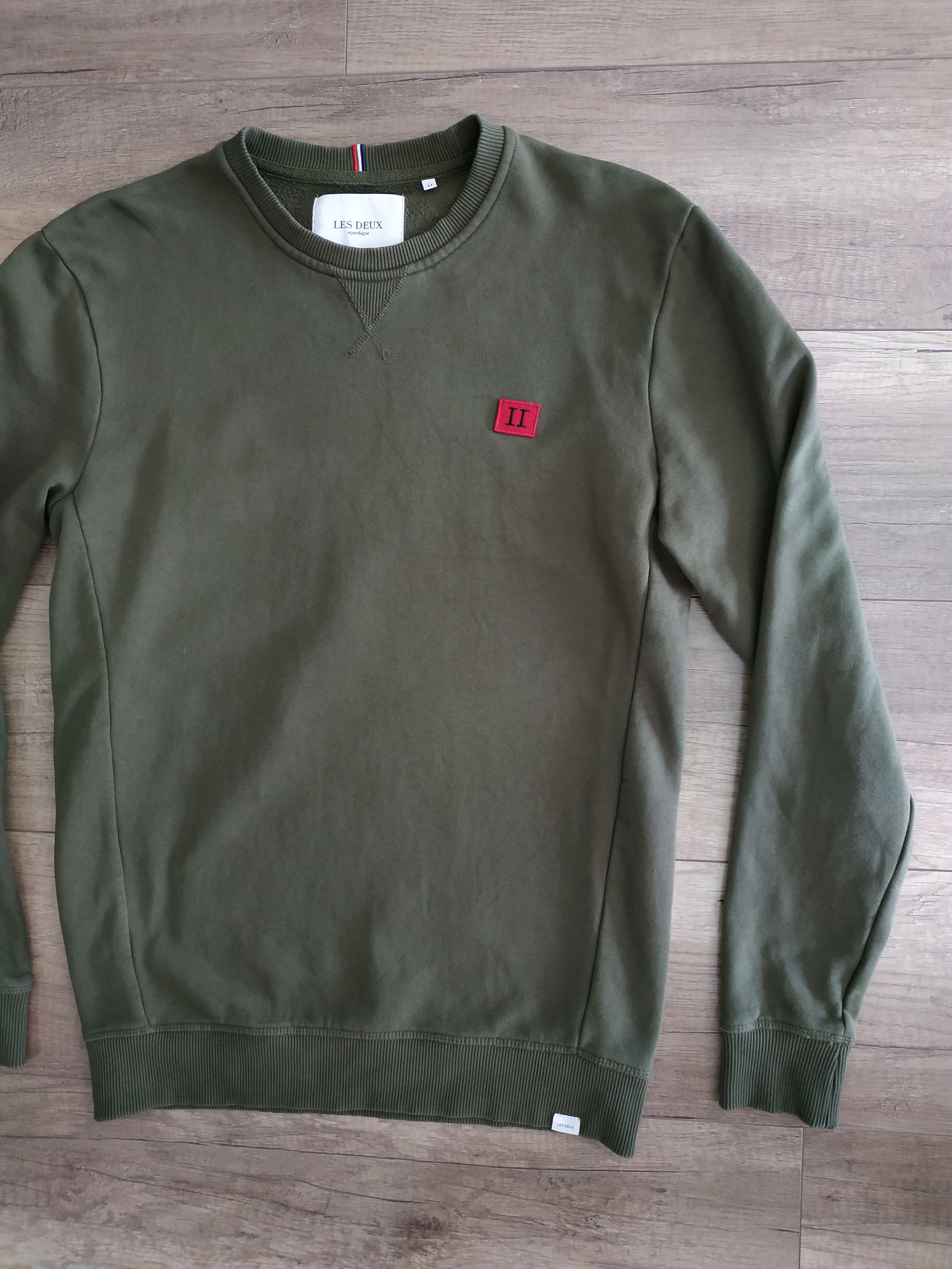 Les Deux Les Deux 'Piece' Men's Olive Sweatshirt, s. MEDIUM Size US M / EU 48-50 / 2 - 4 Thumbnail