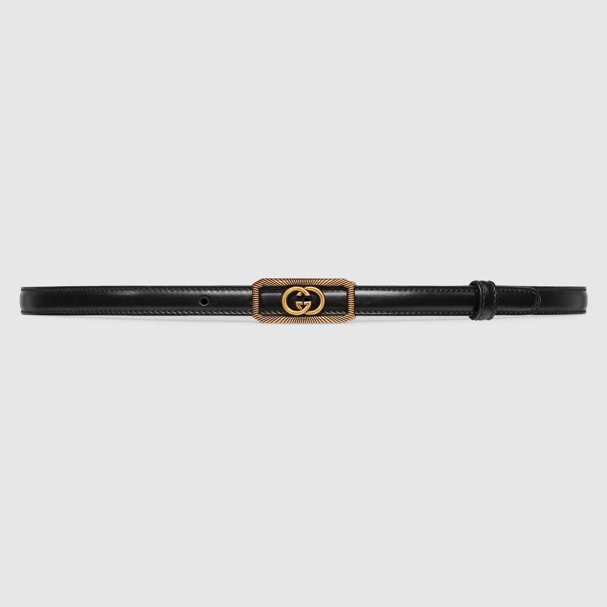 Gucci Gucci Interlocking G Thin Belt SIZE 85 Size ONE SIZE - 1 Thumbnail