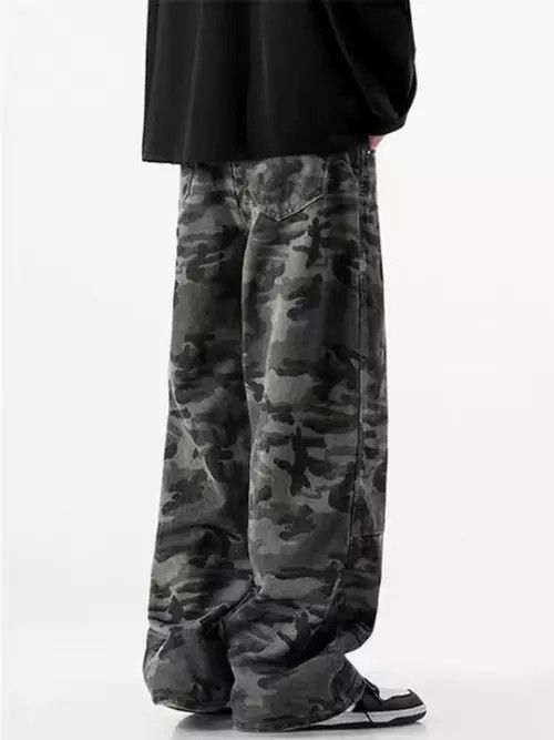 Japanese Brand Ruumika x Kato Vintage High Street Hip Hop Camo Jeans Size US 31 - 6 Thumbnail