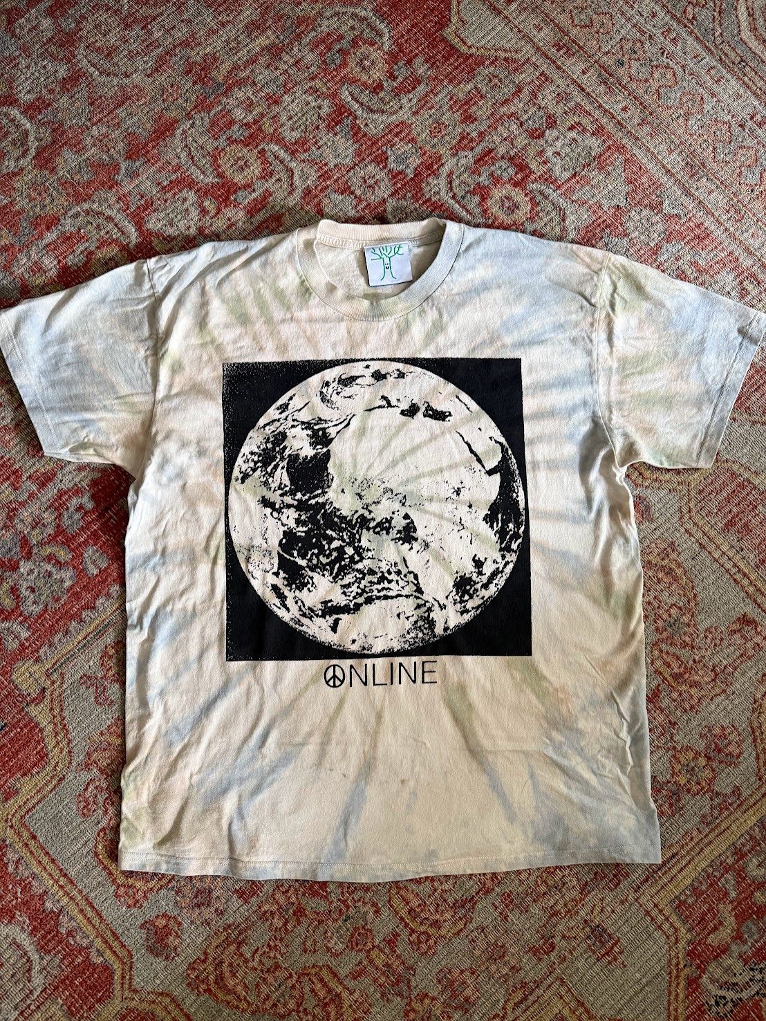 Online Ceramics Earth Moon Logo Tie Dyed and Stonewashed Tee Size US XL / EU 56 / 4 - 1 Thumbnail