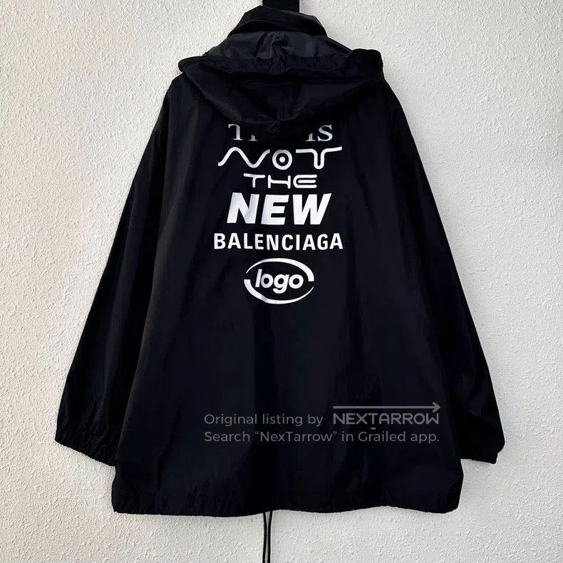 Balenciaga Balenciaga Logo Coach Jacket Raincoat. Size US XS / EU 42 / 0 - 2 Thumbnail