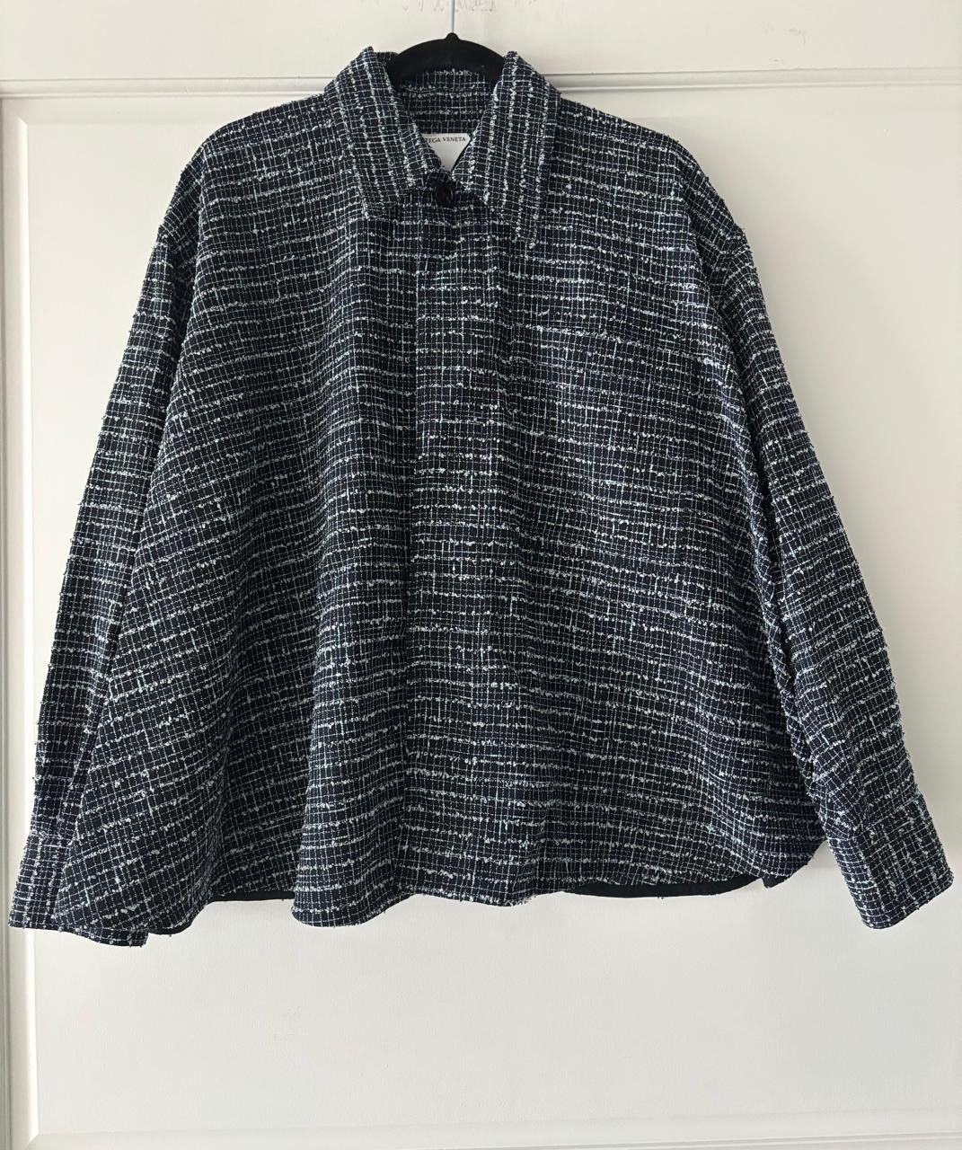 Bottega Veneta Bottega Veneta Oversized Tweed Shirt Size XS / US 0-2 / IT 36-38 - 4 Thumbnail