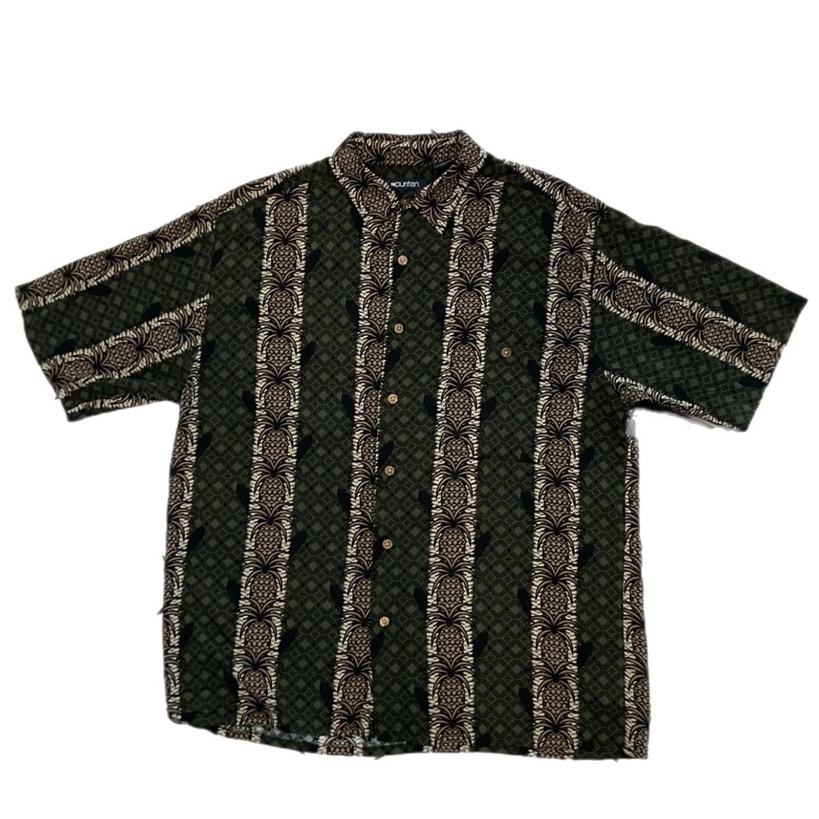 Puritan Puritan Hawaiian Pineapple Button Up Size US L / EU 52-54 / 3 - 1 Thumbnail