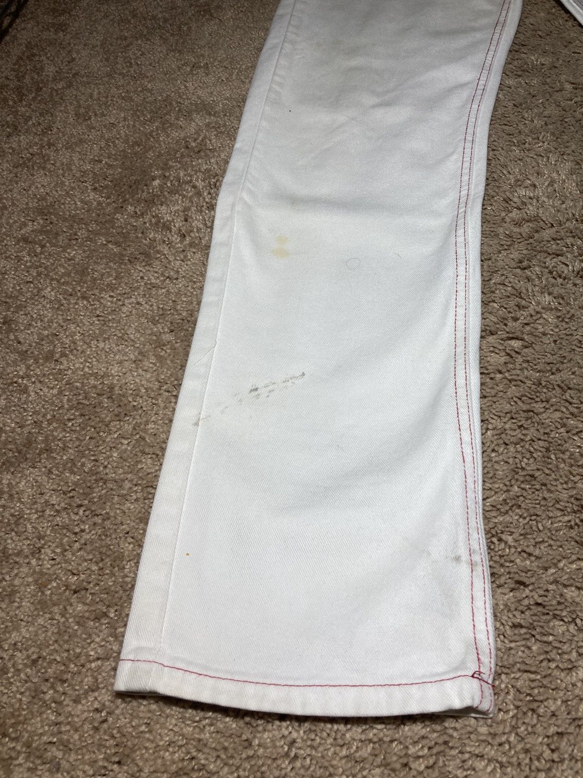 Vivienne Westwood 90s Vivienne Westwood Slim Straight Jeans Contrast VW White Size US 32 / EU 48 - 9 Thumbnail