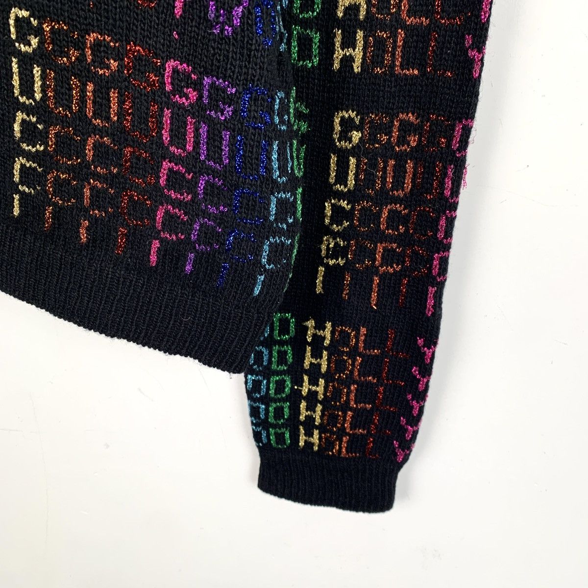 Gucci Gucci Logo Letter Rainbow Long Sleeve Knit Sweater K26WX Size S / US 4 / IT 40 - 4 Thumbnail