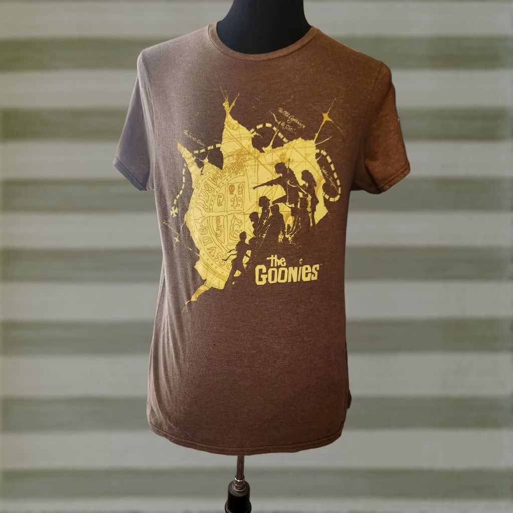 Ripple Junction VINTAGE The Goonies Treasure Hunt Map Logo Brown Short Sleeve T Shirt Size Medium Size US M / EU 48-50 / 2 - 1 Thumbnail