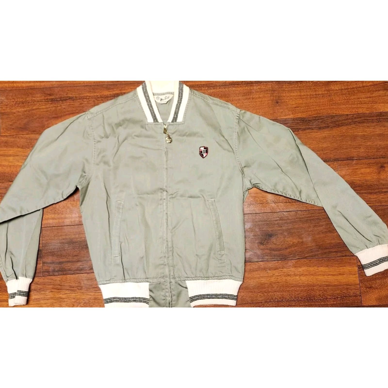 Etro Mr Bill Jacket Adult Size S Small Full Zip Work Chore Sailing Retro Lightweight Vintage Olive Solid Pattern Size US S / EU 44-46 / 1 - 5 Thumbnail
