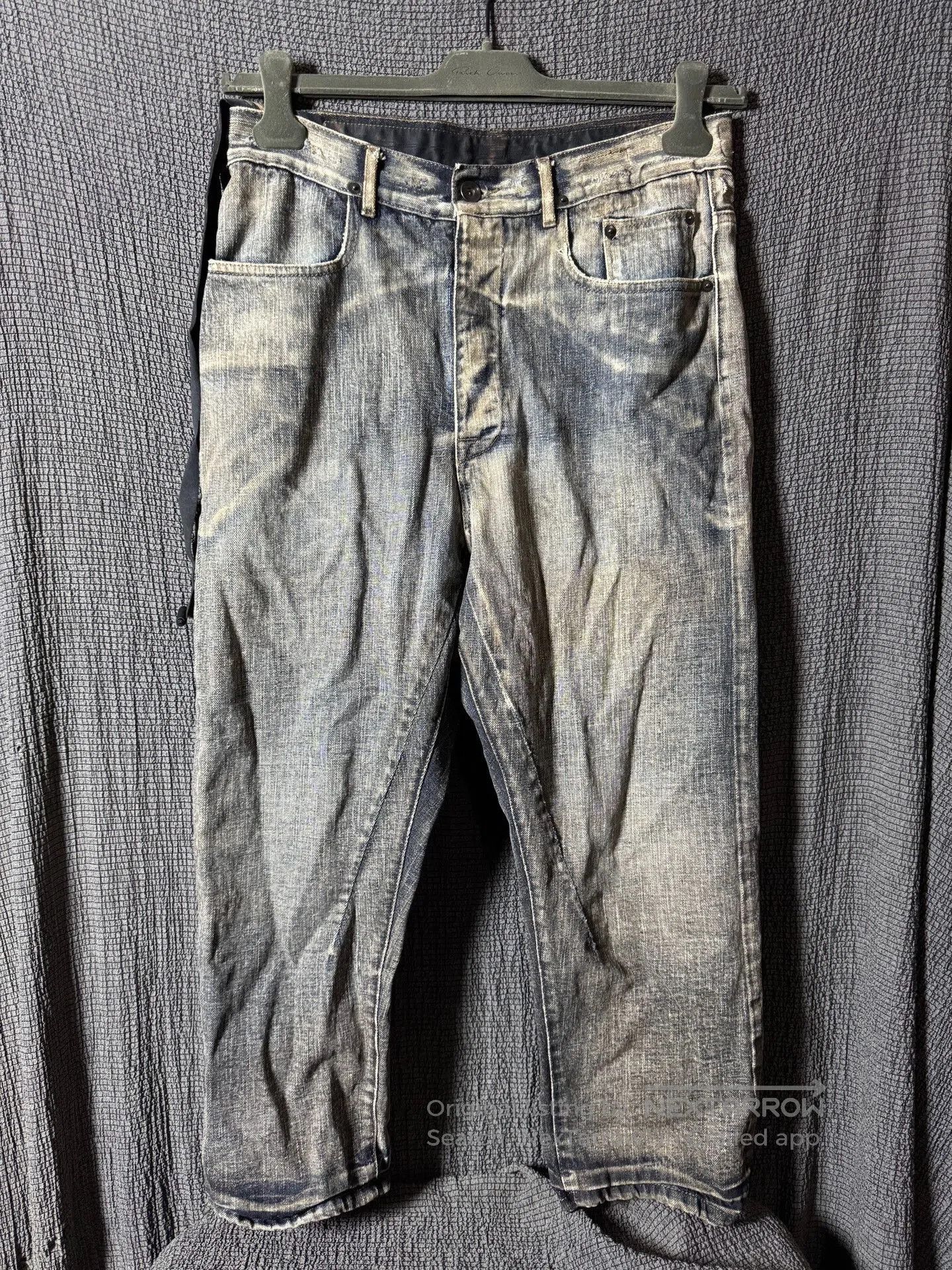 Rick Owens rick owens early distressed denim pants. Size US 31 - 1 Thumbnail