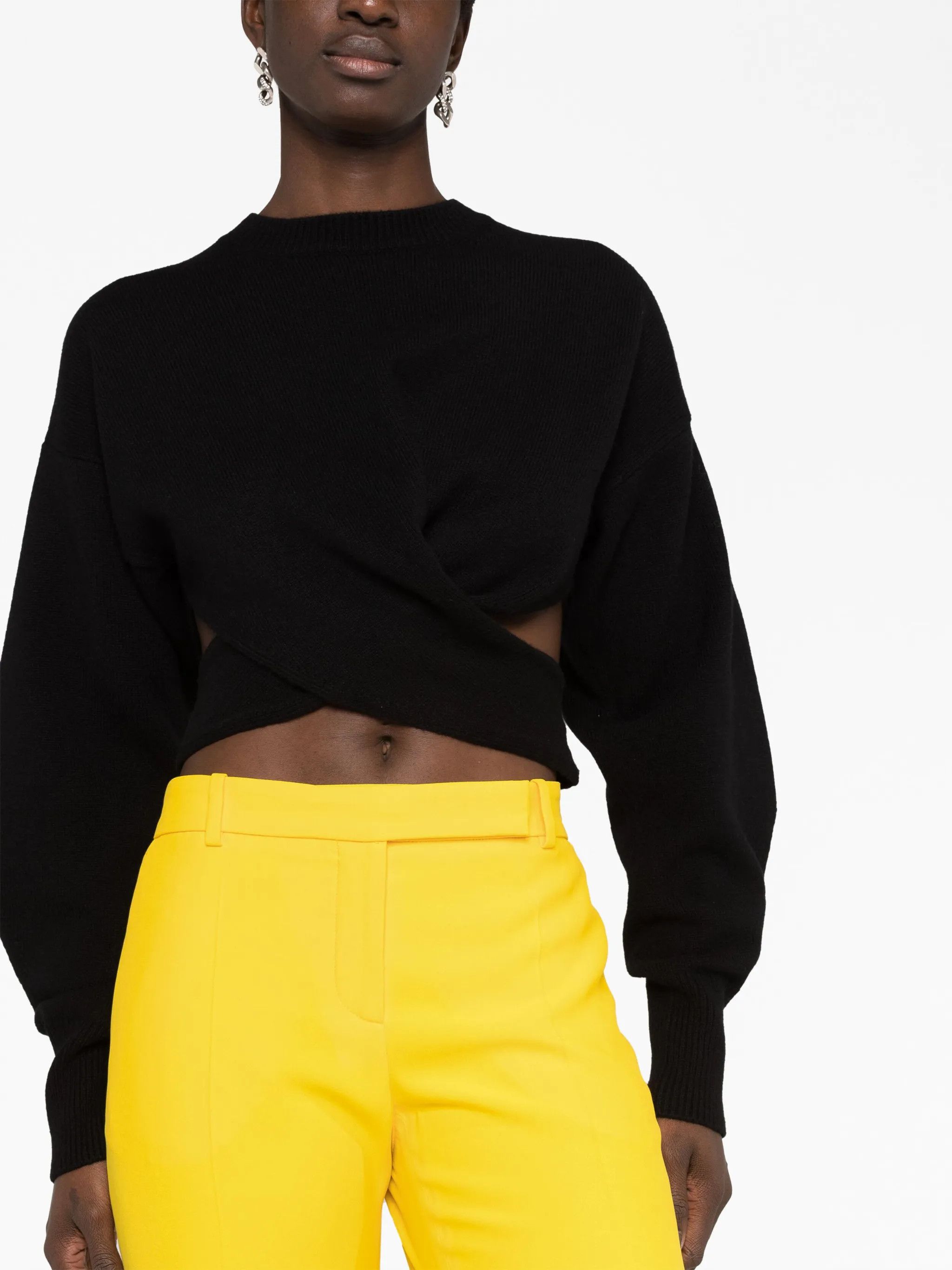 Alexander McQueen o1y0325 Sweater in Black Size M / US 6-8 / IT 42-44 - 5 Thumbnail