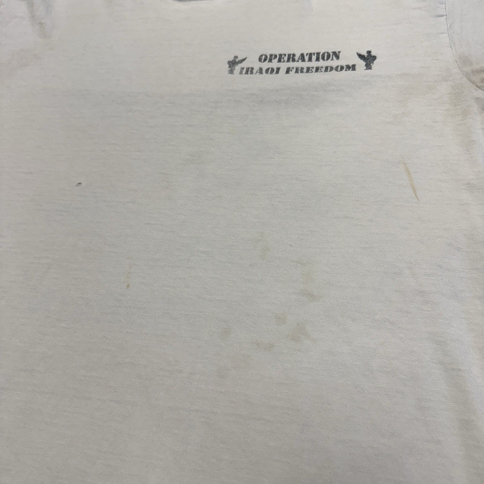 Vintage Vintage Operation Iraqi Freedom T Shirt White Adult Medium Size US M / EU 48-50 / 2 - 6 Thumbnail