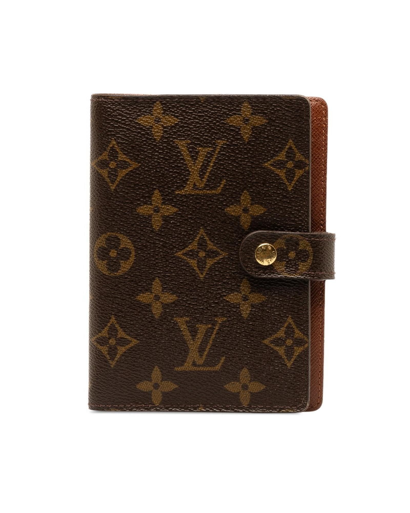 image of Louis Vuitton Monogram Agenda Pm Wallet In Brown - Ab Condition, Women's